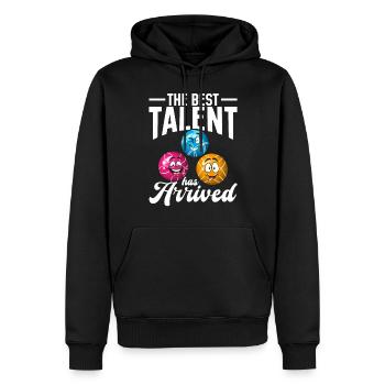 The best talent has arrived - Boccia Balls Bocce B - Männer Premium Bio Hoodie - Schwarz - Vorne - Nico (187cm)