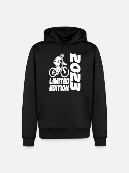 Vélo en édition limitée 2023 - Sweat à capuche Premium bio Homme - noir