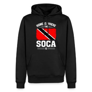 Soca Dance Trinidad Tobago - Men’s Premium Organic Hoodie - black - Front - Nico (187cm)