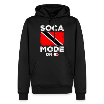 Soca Dance Trinidad Tobago - Men’s Premium Organic Hoodie - black - Front - Nico (187cm)