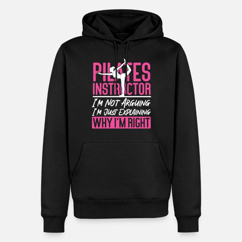 Pilates Instructor Teacher Pilates - Männer Premium Bio Hoodie - Schwarz