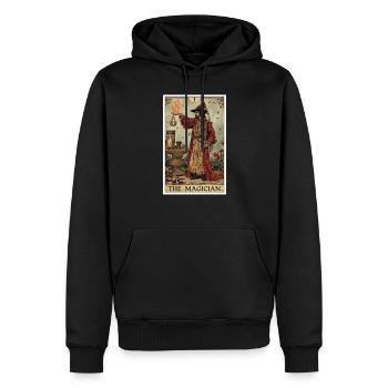 Tarotkarte The Magician Der Magier - Männer Premium Bio Hoodie - Schwarz - Vorne - Nico (187cm)