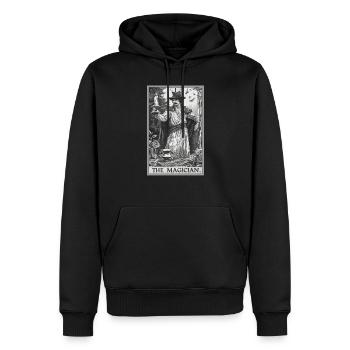 Tarotkarte The Magician Der Magier - Männer Premium Bio Hoodie - Schwarz - Vorne - Nico (187cm)