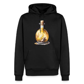 Potion Esthétique Gaming et Iconique - Sweat à capuche Premium bio Homme - noir - Devant - Nico (187cm)