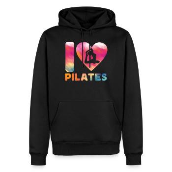 Pilates Instructor Teacher Heart - Männer Premium Bio Hoodie - Schwarz - Vorne - Nico (187cm)