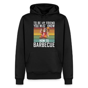 Grill Barbecue Grilling - Männer Premium Bio Hoodie - Schwarz - Vorne - Nico (187cm)