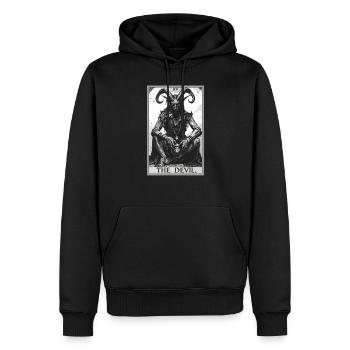 Tarotkarten Tarotkarte The Devil Der Teufel - Männer Premium Bio Hoodie - Schwarz - Vorne - Nico (187cm)
