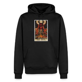 Tarotkarten Tarotkarte The Devil Der Teufel - Männer Premium Bio Hoodie - Schwarz - Vorne - Nico (187cm)