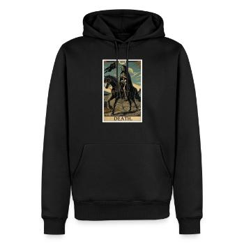 Tarotkarten Tarotkarte Death Tod - Männer Premium Bio Hoodie - Schwarz - Vorne - Nico (187cm)