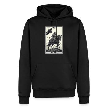 Tarotkarten Tarotkarte Death Tod - Männer Premium Bio Hoodie - Schwarz - Vorne - Nico (187cm)