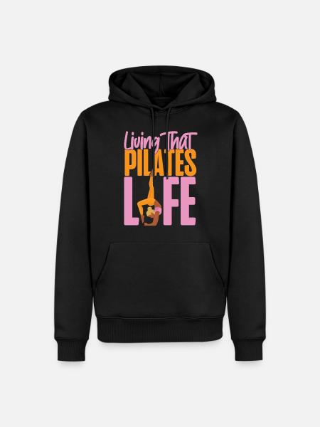 Pilates Instructor Teacher Living - Men’s Premium Organic Hoodie - black