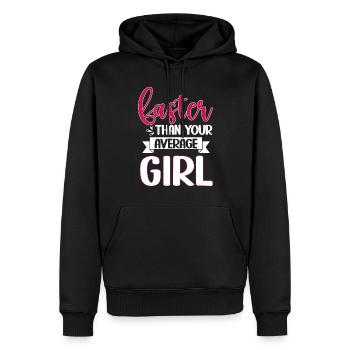 Runner Girls Running Cross Country Track Marathon - Männer Premium Bio Hoodie - Schwarz - Vorne - Nico (187cm)