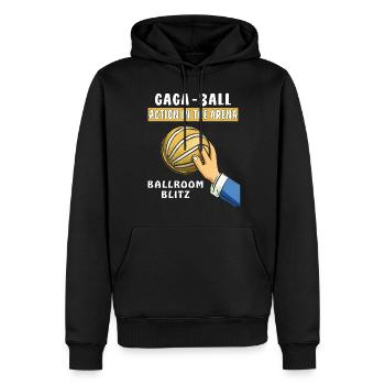 GAGA BALL ACTION IN THE ARENA BALLROOM BLITZ - Men’s Premium Organic Hoodie - black - Front - Nico (187cm)