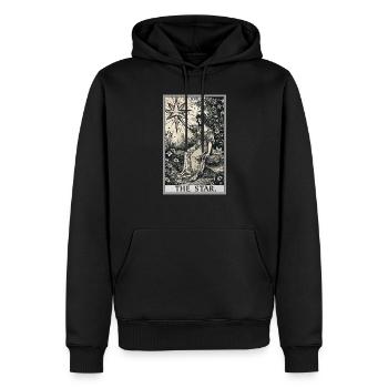 Tarotkarten Tarotkarte The Star Der Stern - Männer Premium Bio Hoodie - Schwarz - Vorne - Nico (187cm)