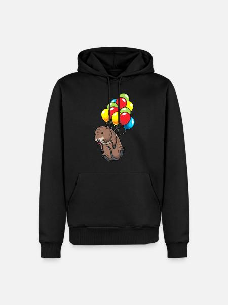 Muskrat - Men’s Premium Organic Hoodie - black
