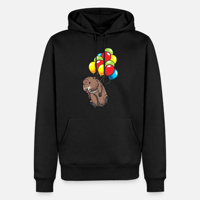 Bisamratte - Männer Premium Bio Hoodie - Schwarz