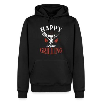 Grill Barbecue Grilling - Männer Premium Bio Hoodie - Schwarz - Vorne - Nico (187cm)