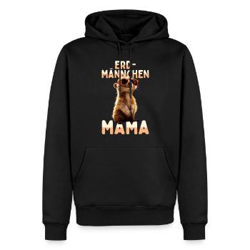 Erdmännchen Mama Mom Muttertag Mutter Meerkat Girl - Männer Premium Bio Hoodie - Schwarz - Vorne - Nico (187cm)