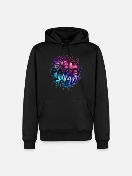 Malle Party Crew - Men’s Premium Organic Hoodie - black