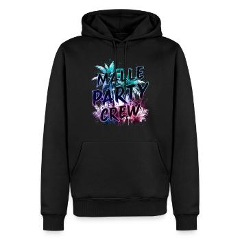Malle Party Crew - Männer Premium Bio Hoodie - Schwarz - Vorne - Nico (187cm)