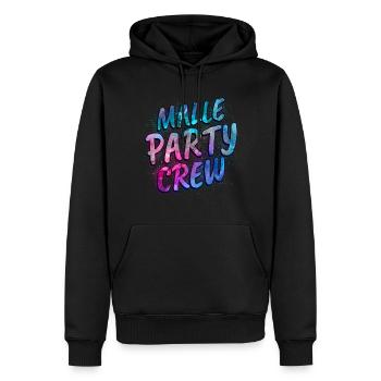 Malle Party Crew - Men’s Premium Organic Hoodie - black - Front - Nico (187cm)
