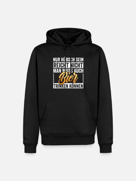Bier Hübsch - Männer Premium Bio Hoodie - Schwarz