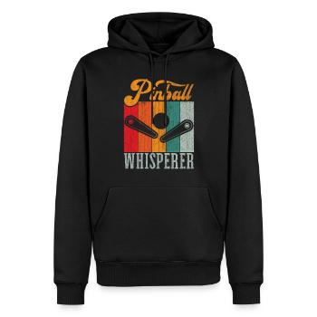 Pinball Whisperer Flipperspieler - Männer Premium Bio Hoodie - Schwarz - Vorne - Nico (187cm)