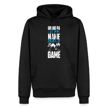 Instructeur de Pilates Enseignant Grand-père - Sweat à capuche Premium bio Homme - noir - Devant - Nico (187cm)