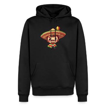 Fiesta mexicaine Cinco De Mayo - Sweat à capuche Premium bio Homme - noir - Devant - Nico (187cm)