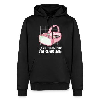 Réalité virtuelle VR Gamer Funnz - Sweat à capuche Premium bio Homme - noir - Devant - Nico (187cm)
