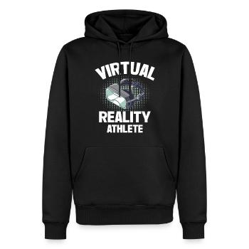 Réalité virtuelle VR Gamer Funnz - Sweat à capuche Premium bio Homme - noir - Devant - Nico (187cm)