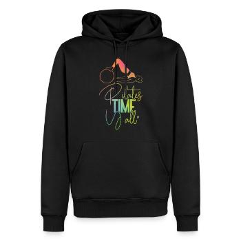 Instructeur de Pilates Professeur Fille - Sweat à capuche Premium bio Homme - noir - Devant - Nico (187cm)