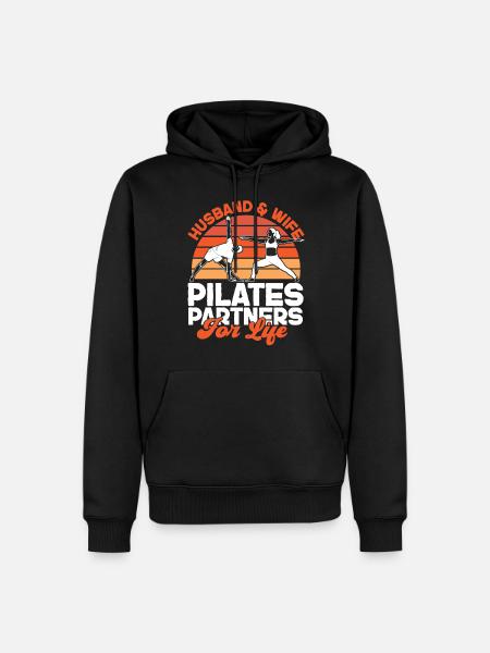 Pilates Instructor Teacher Husband - Men’s Premium Organic Hoodie - black
