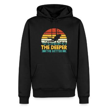 Tauchschung Taucher Ozeanliebhaber - Männer Premium Bio Hoodie - Schwarz - Vorne - Nico (187cm)
