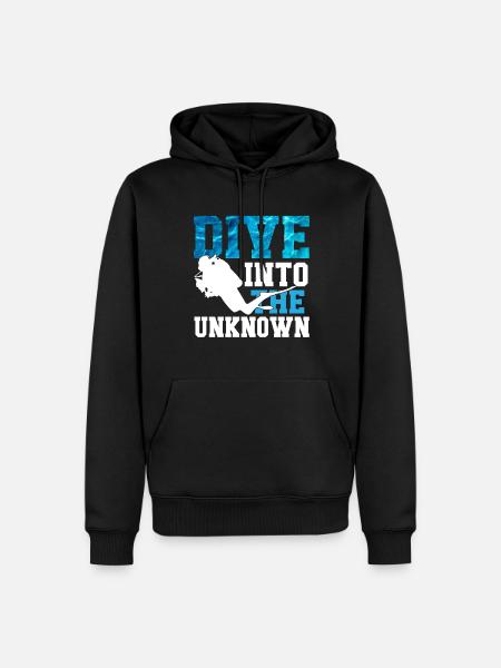 Diving Diver Ocean Lovers - Men’s Premium Organic Hoodie - black