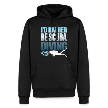 Tauchschung Taucher Ozeanliebhaber - Männer Premium Bio Hoodie - Schwarz - Vorne - Nico (187cm)