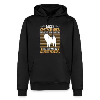 Ovcharka ont un Ovcharka caucasien - Sweat à capuche Premium bio Homme - noir - Devant - Nico (187cm)