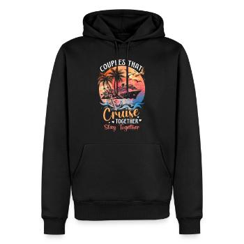 Couples That Cruise Together Stay Together - Männer Premium Bio Hoodie - Schwarz - Vorne - Nico (187cm)