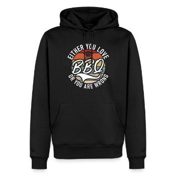 Grill Barbecue Grilling - Männer Premium Bio Hoodie - Schwarz - Vorne - Nico (187cm)