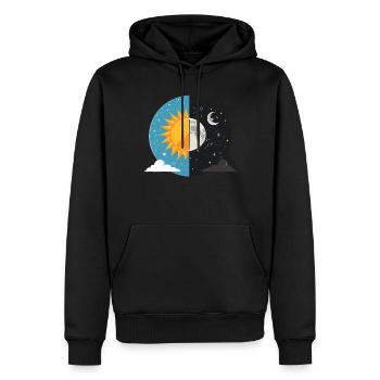 Easter Eostre Pagan Spring - Men’s Premium Organic Hoodie - black - Front - Nico (187cm)