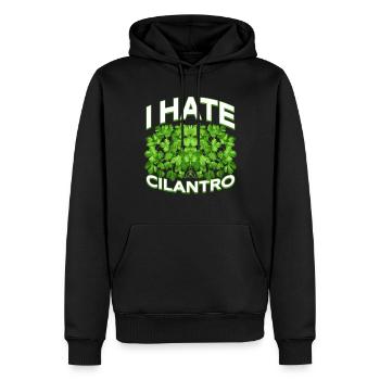 Anti Coriander Coriander Hater I Hate Cilantro - Men’s Premium Organic Hoodie - black - Front - Nico (187cm)