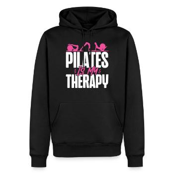 Pilates Instructor Teacher Pilates - Männer Premium Bio Hoodie - Schwarz - Vorne - Nico (187cm)