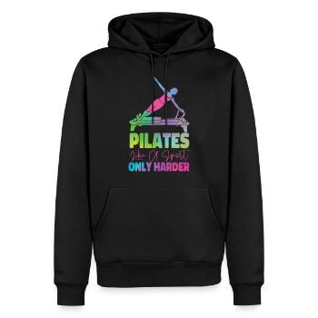 Pilates Instructor Teacher - Männer Premium Bio Hoodie - Schwarz - Vorne - Nico (187cm)
