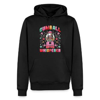 Lustiger Kaugummiautomat - Männer Premium Bio Hoodie - Schwarz - Vorne - Nico (187cm)