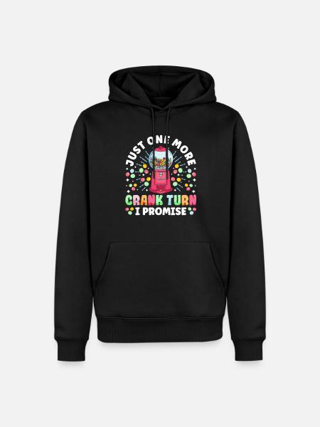Funny chewing gum machine - Men’s Premium Organic Hoodie - black