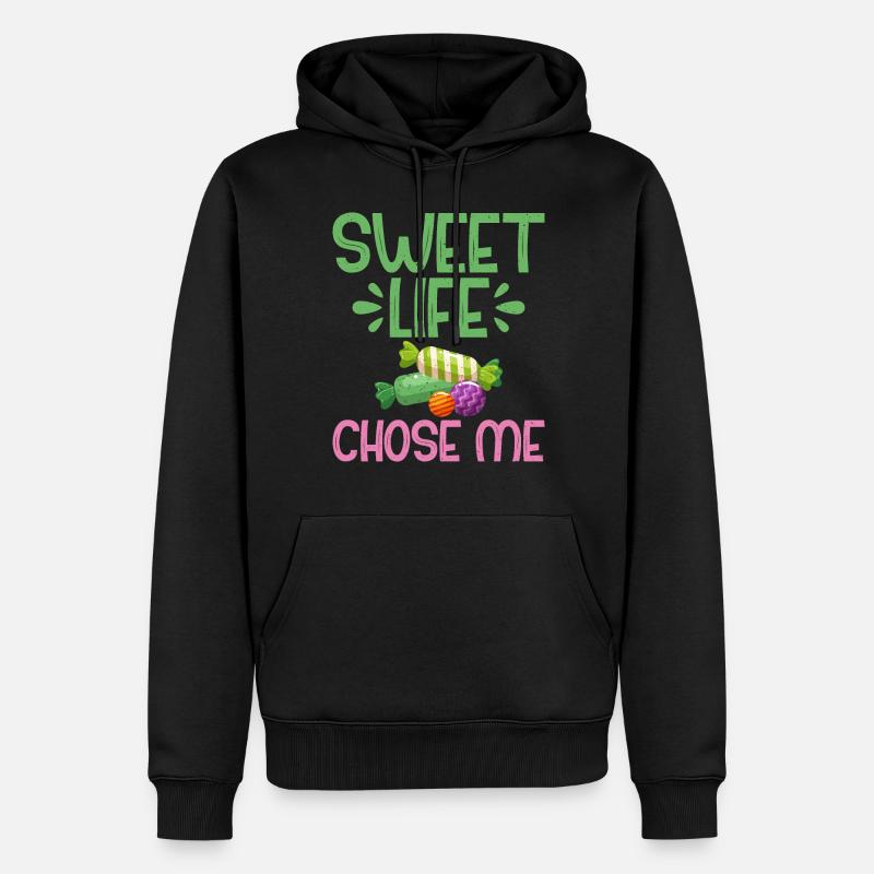 Cadeau de bonbons - Sweat à capuche Premium bio Homme - noir