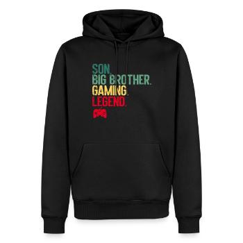 Big Brother Video Gamer New Brother Gaming - Sweat à capuche Premium bio Homme - noir - Devant - Nico (187cm)