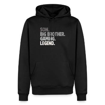 Big Brother Video Gamer New Brother Gaming - Sweat à capuche Premium bio Homme - noir - Devant - Nico (187cm)
