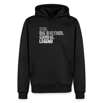 Big Brother Video Gamer New Brother Gaming - Sweat à capuche Premium bio Homme - noir - Devant - Nico (187cm)