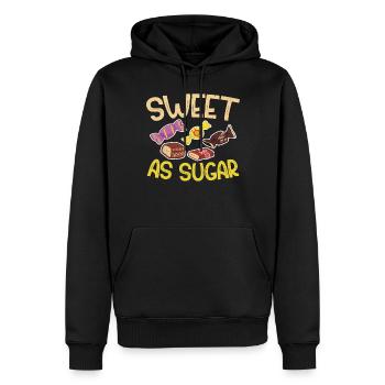 Candy Gift - Männer Premium Bio Hoodie - Schwarz - Vorne - Nico (187cm)